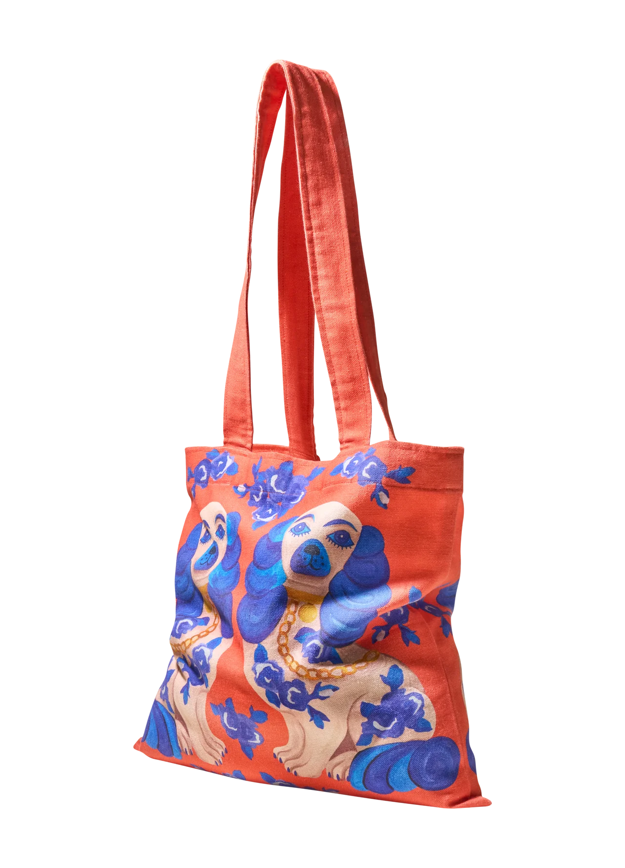 Powder Splendid Spaniels Canvas Tote Bag