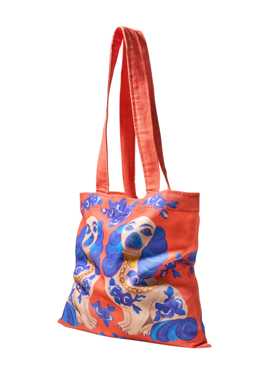 Powder Splendid Spaniels Canvas Tote Bag
