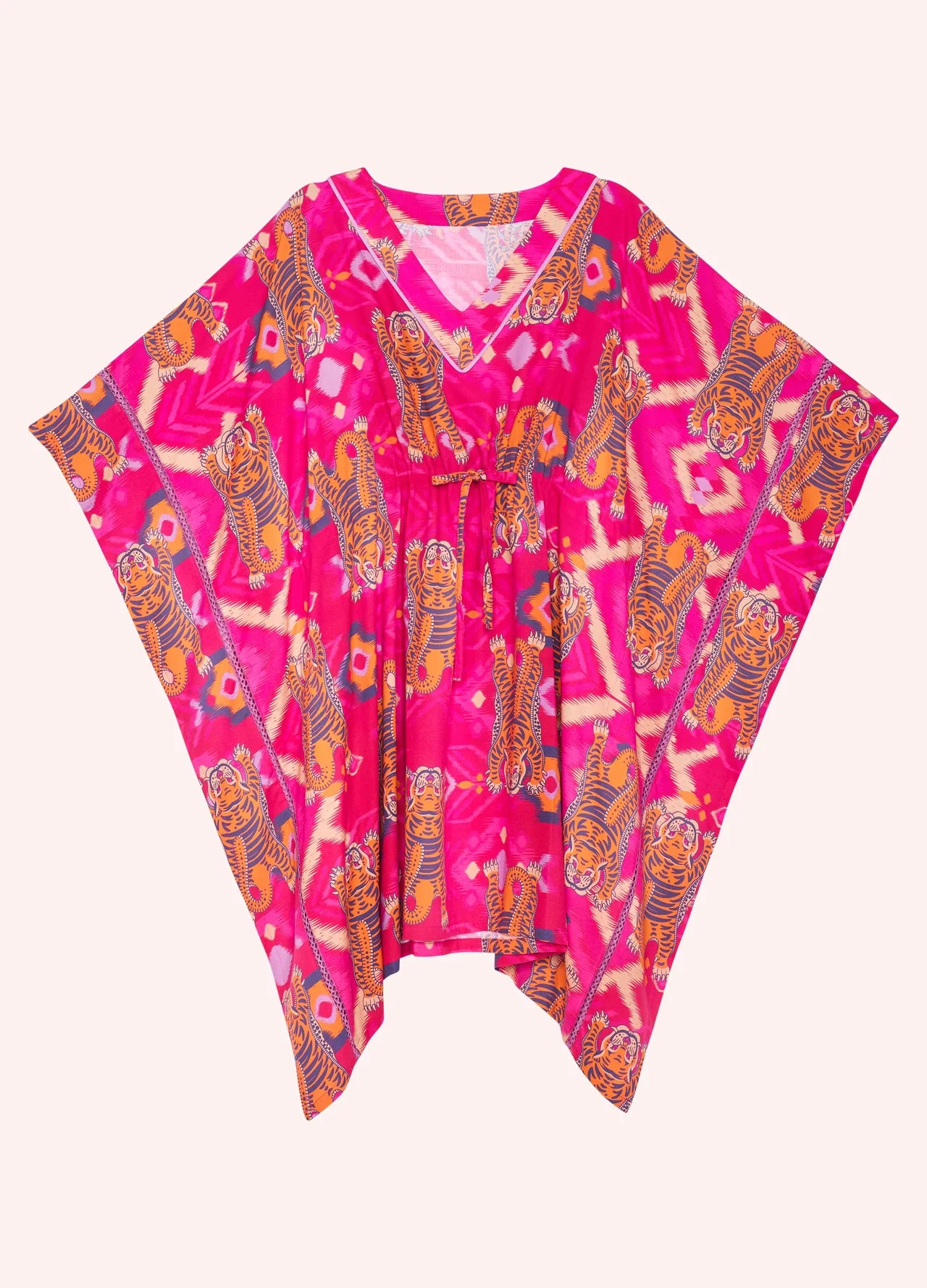 Powder Ikat Tigers Beach Cover Up