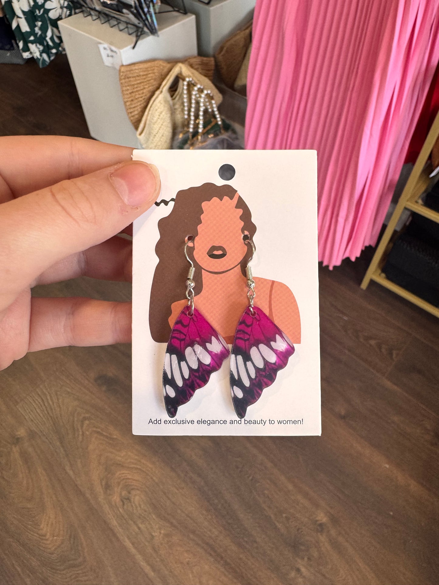 DMB Butterfly Wing Drop Earrings