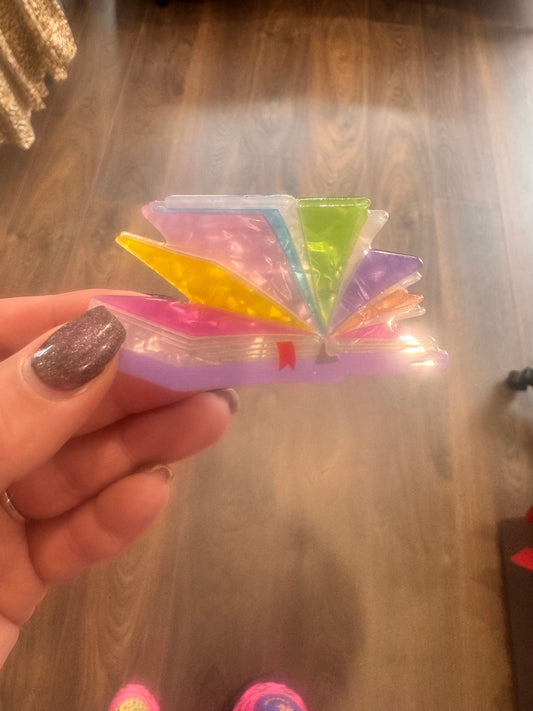 DMB Book Shaped Claw Clip Multi