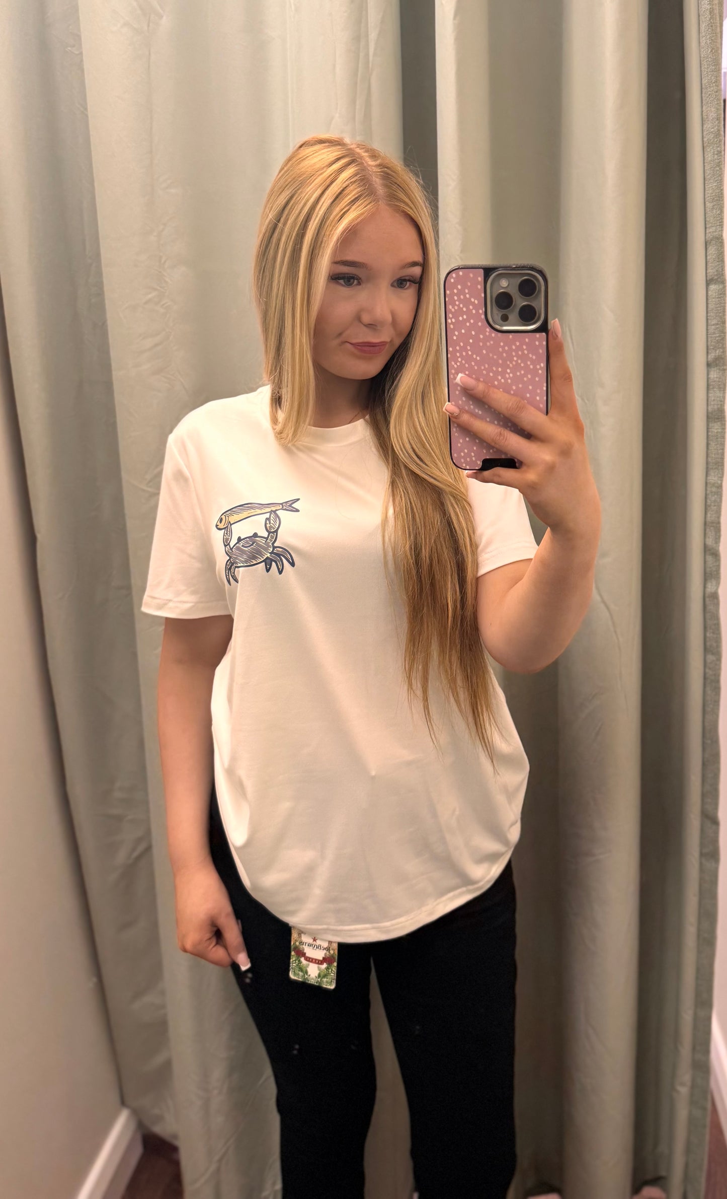 DMB Salty but Cute White / Blue Crab T-shirt