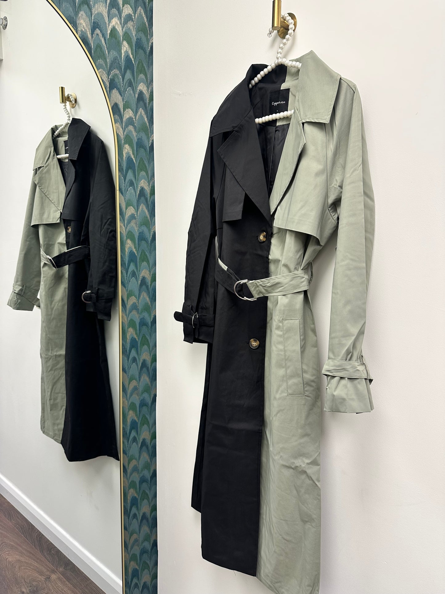 Amber 2 Tone Trench Coat