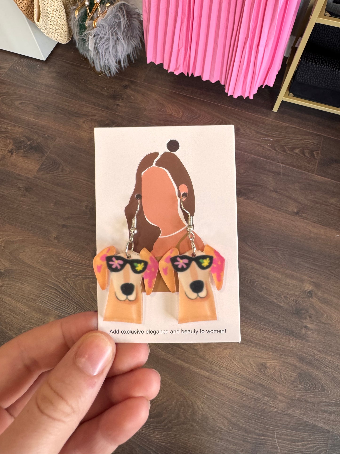 DMB Funky Dog Drop Earrings