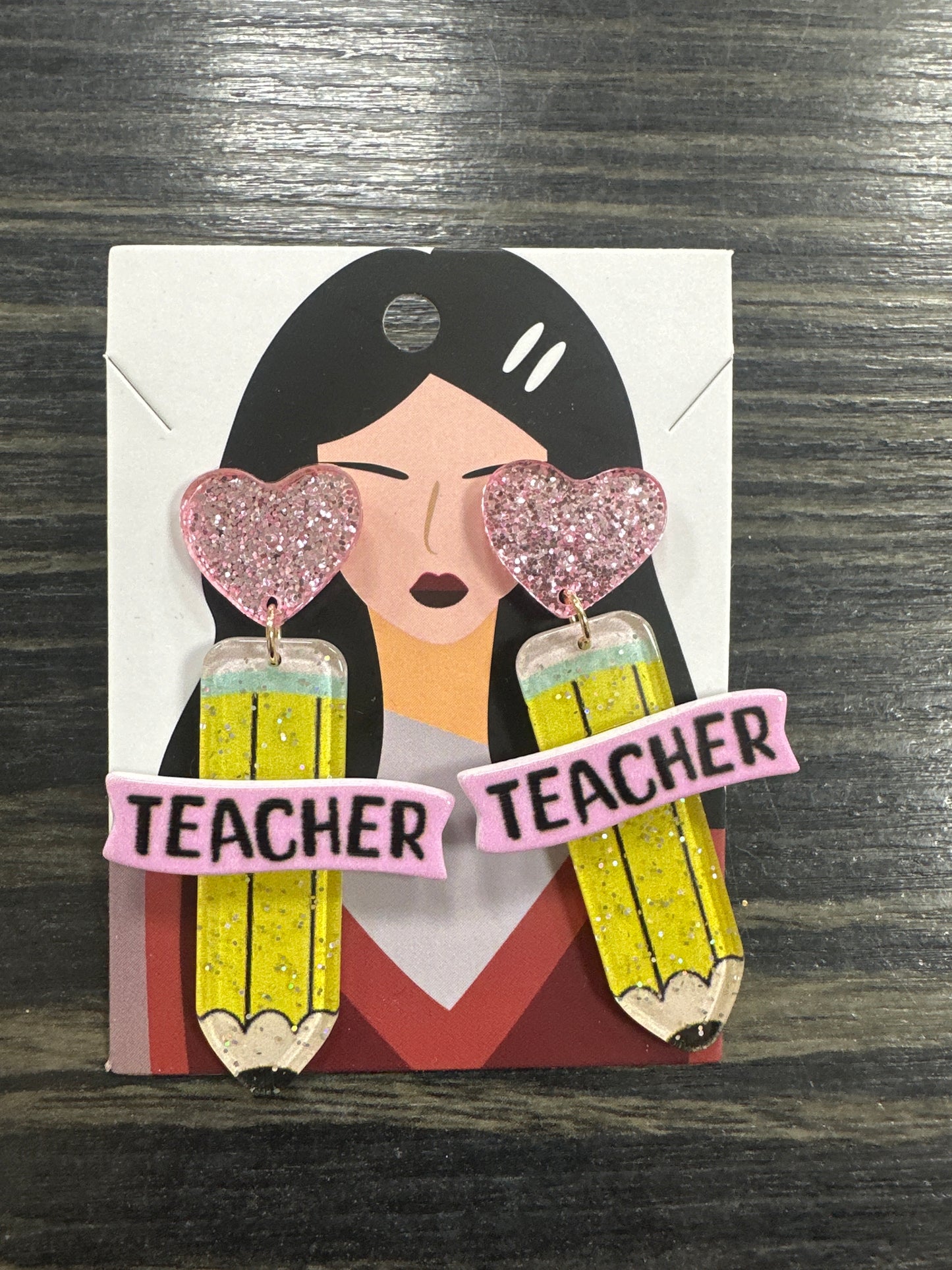 DMB Teacher Pencil Earrings