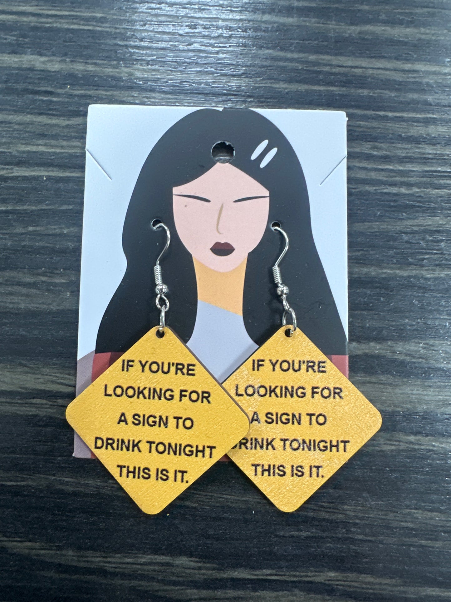 DMB Sign to Drink Earrings