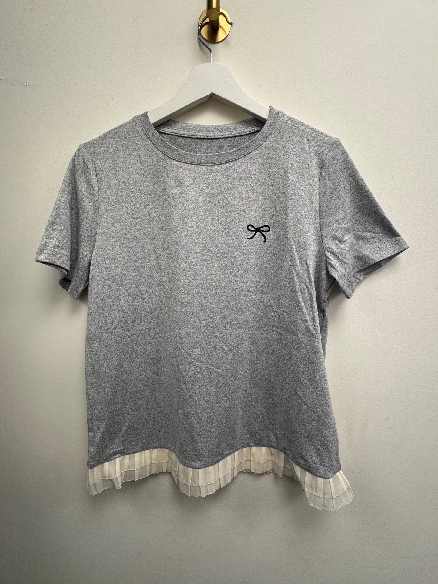 DMB Grey Bow Trim T-shirt