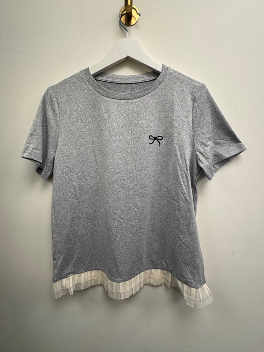 DMB Grey Bow Trim T-shirt