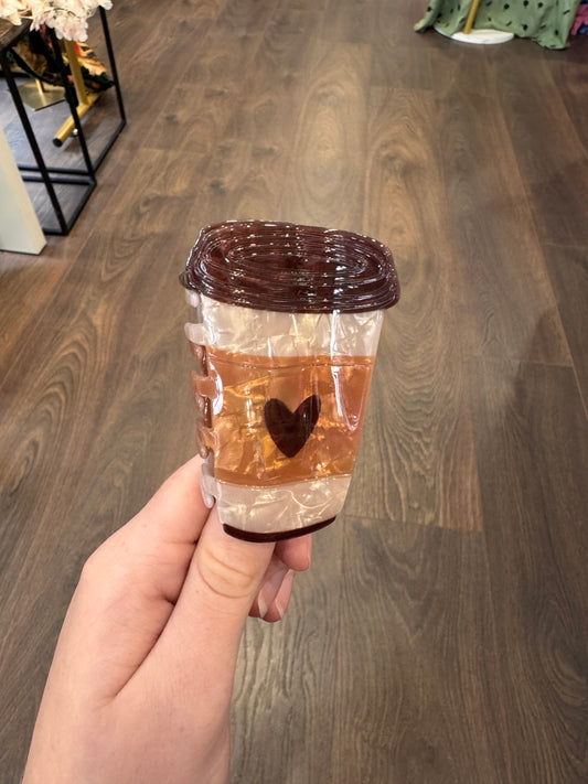 Coffee Cup Claw Clip
