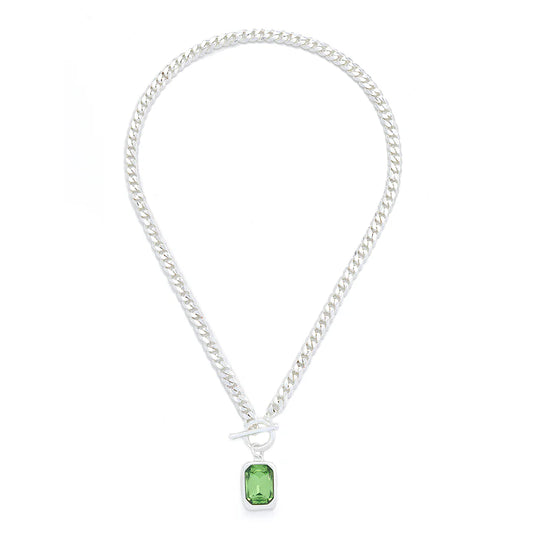 Knight and Day Ariya Light Emerald Necklace T314NCB