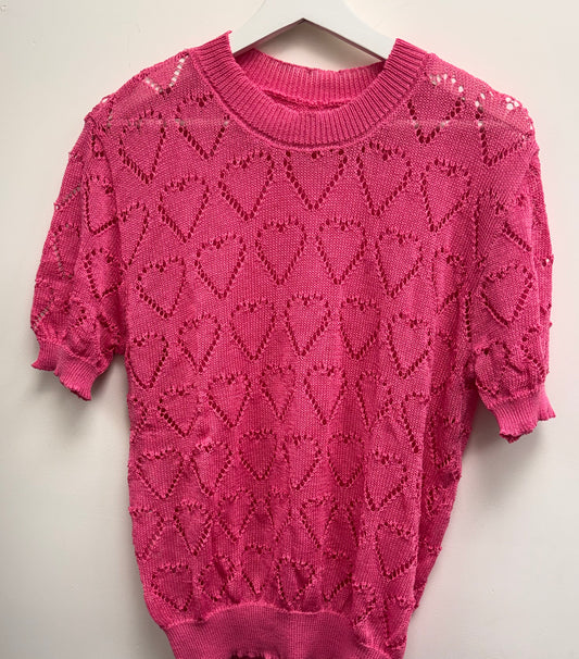 DMB Pink Heart Knit