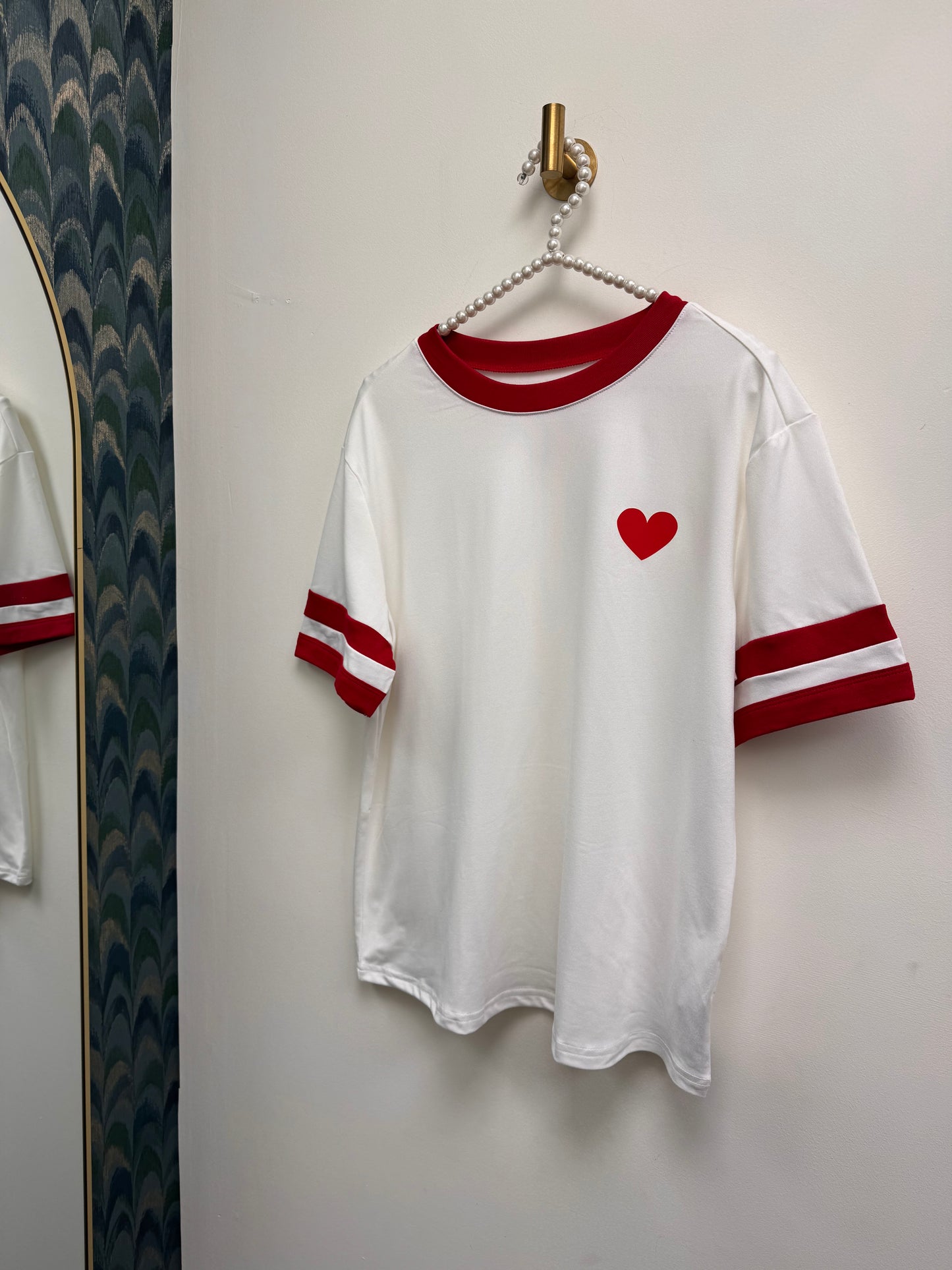 DMB White Red Heart T-shirt