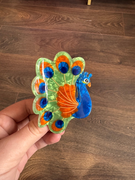 DMB Beautiful Peacock Hair Claw Clip