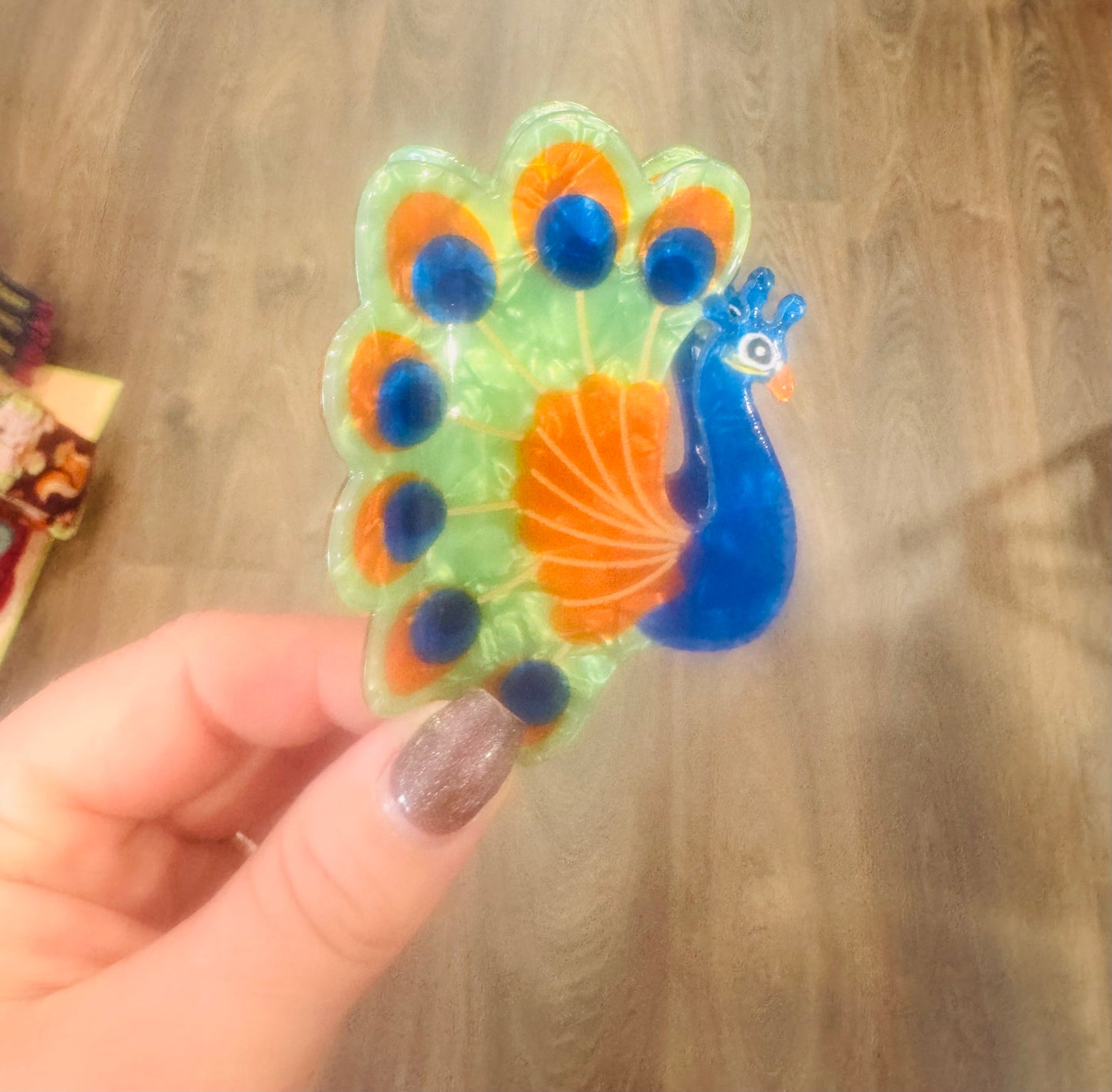 DMB Beautiful Peacock Hair Claw Clip