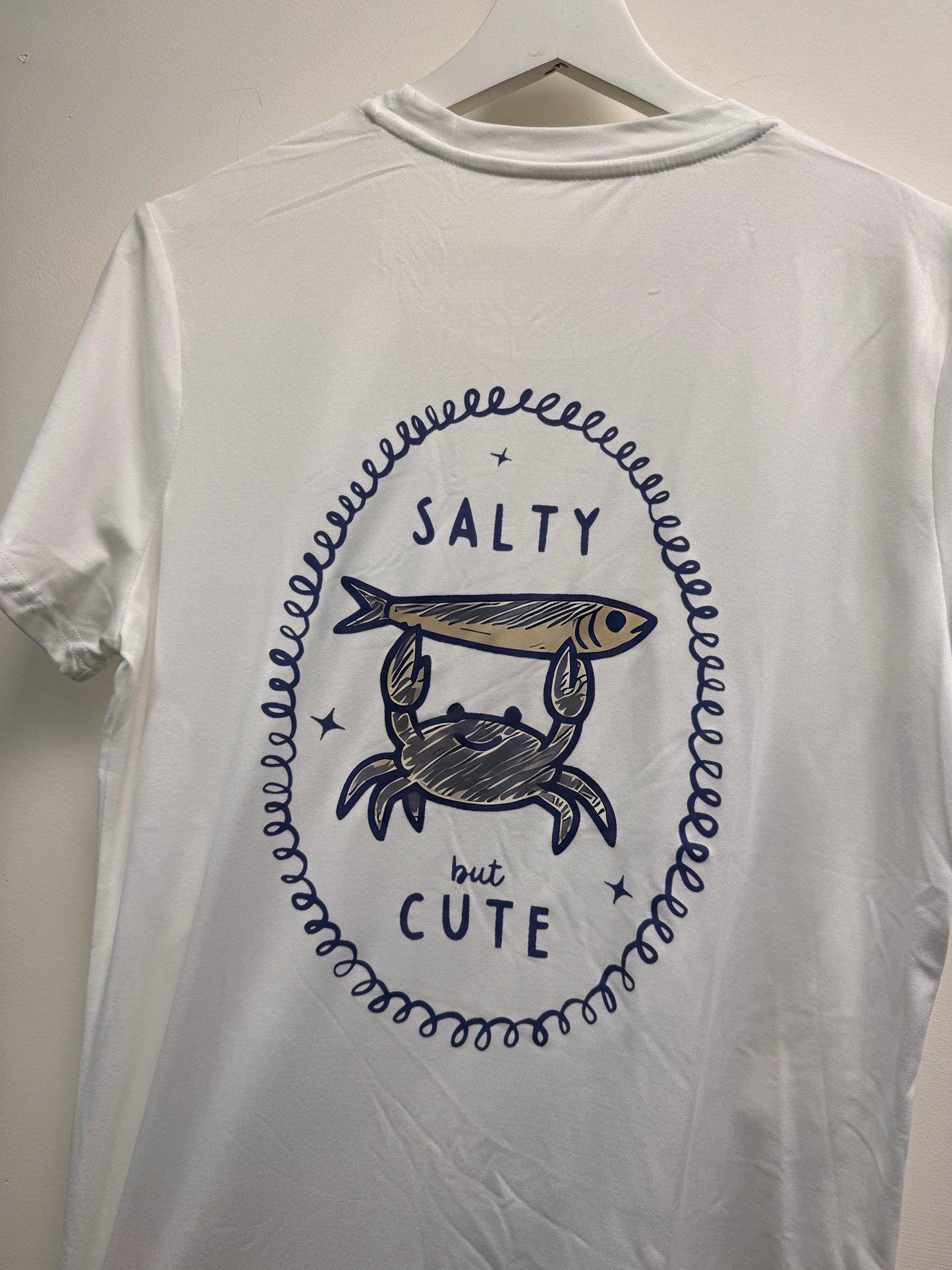 DMB Salty but Cute White / Blue Crab T-shirt