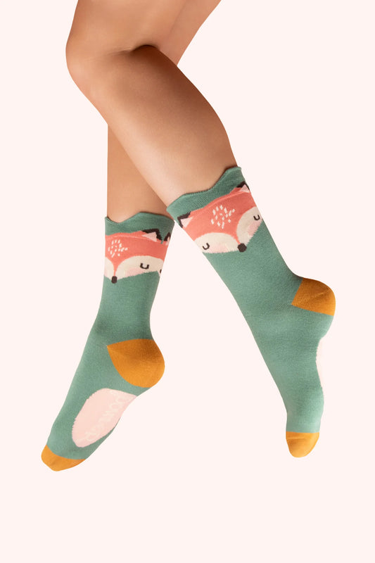 Powder Character Socks - Foxy