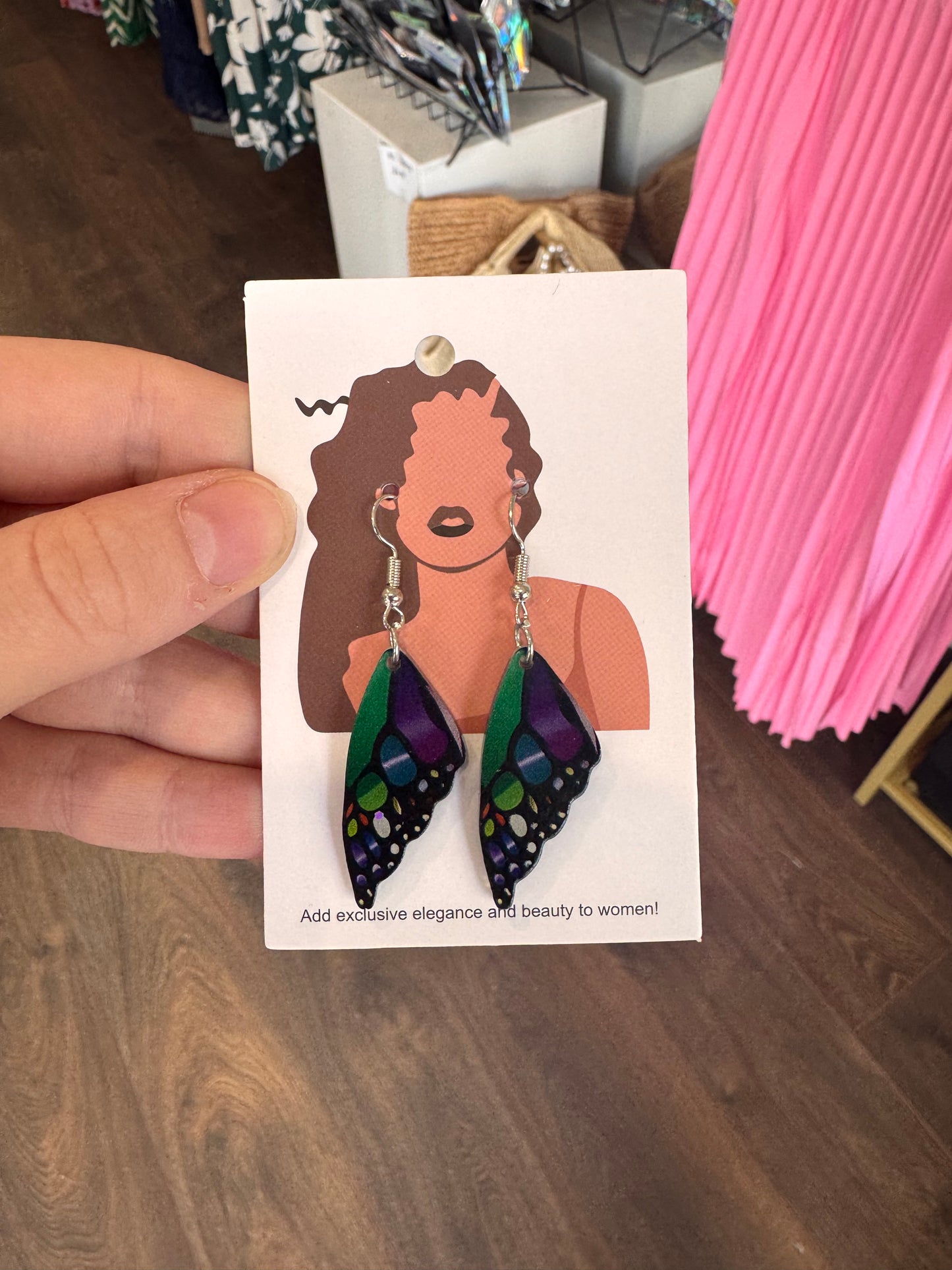 DMB Butterfly Wing Drop Earrings