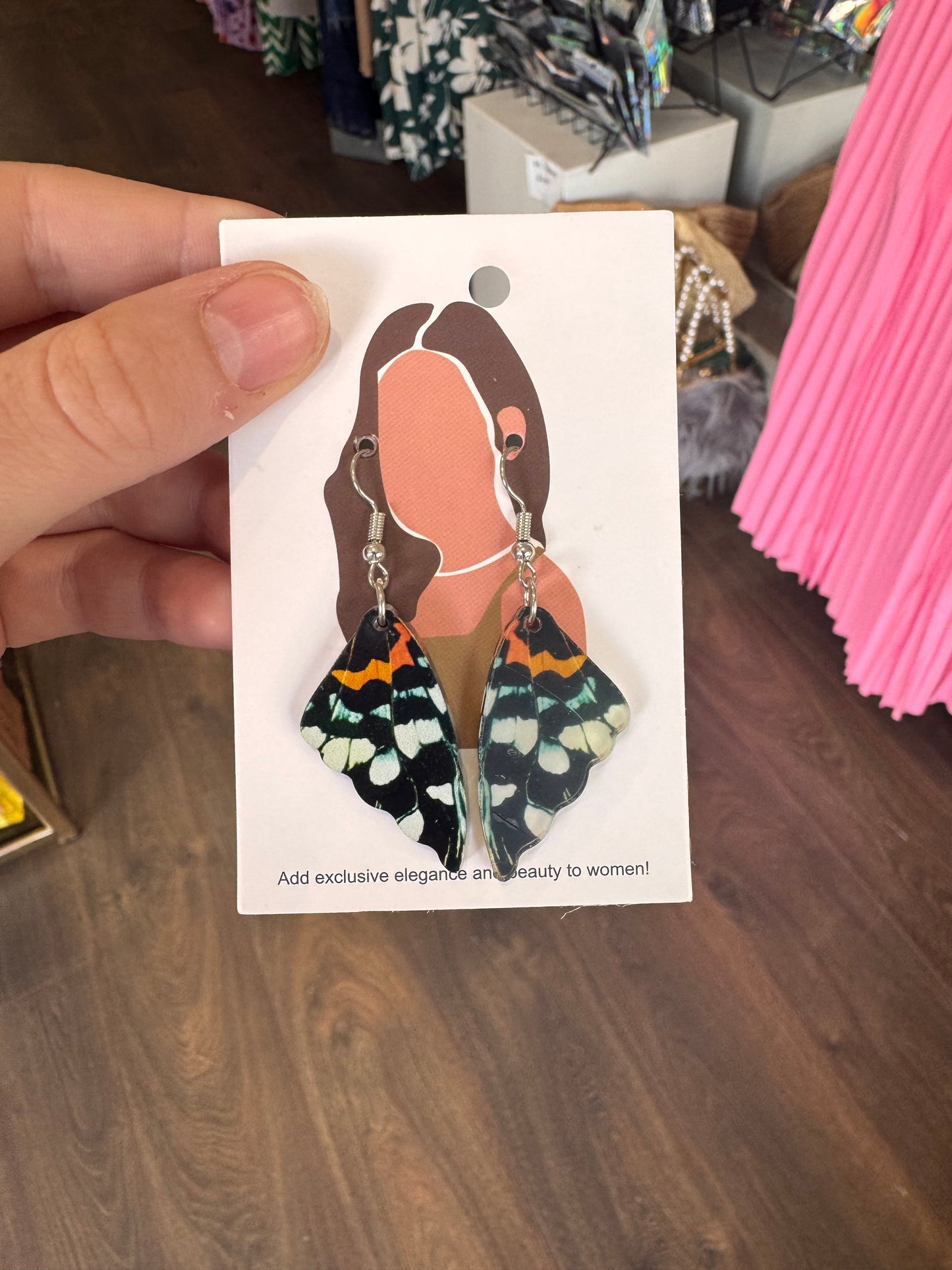 DMB Butterfly Wing Drop Earrings