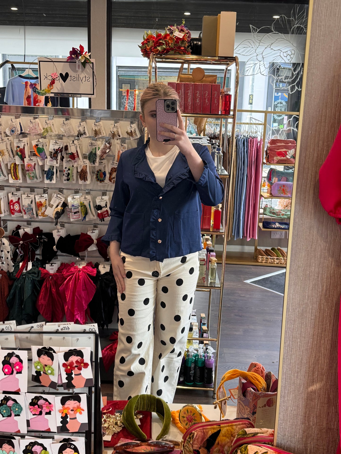 Polka Dot Jeans