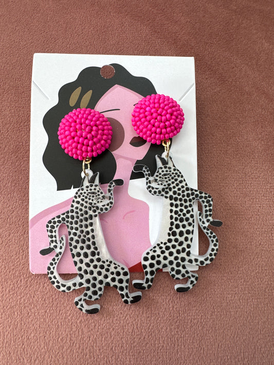 DMB Spotted Cat Earrings