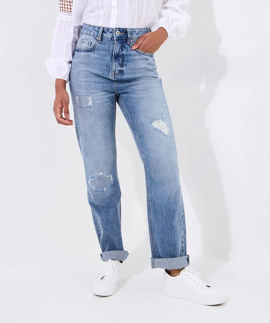 Joe Browns Elsa Distressed Straight Leg Jeans