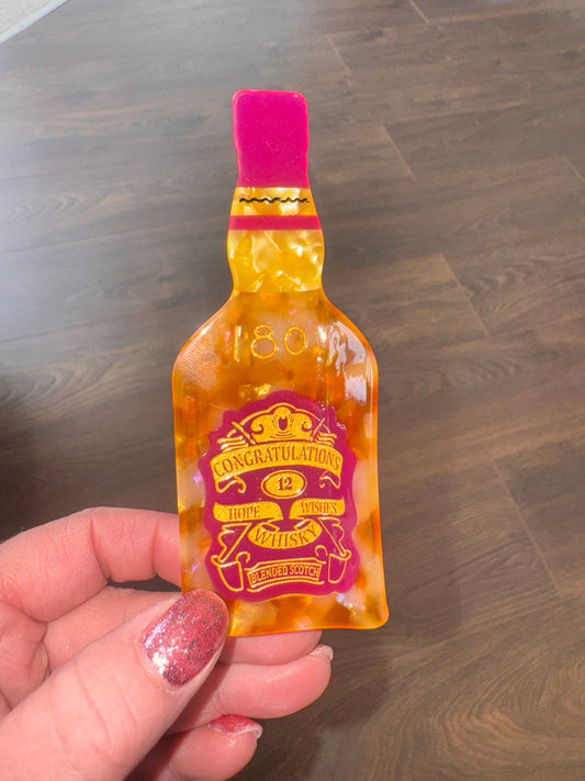 DMB Whiskey Bottle Claw Clip