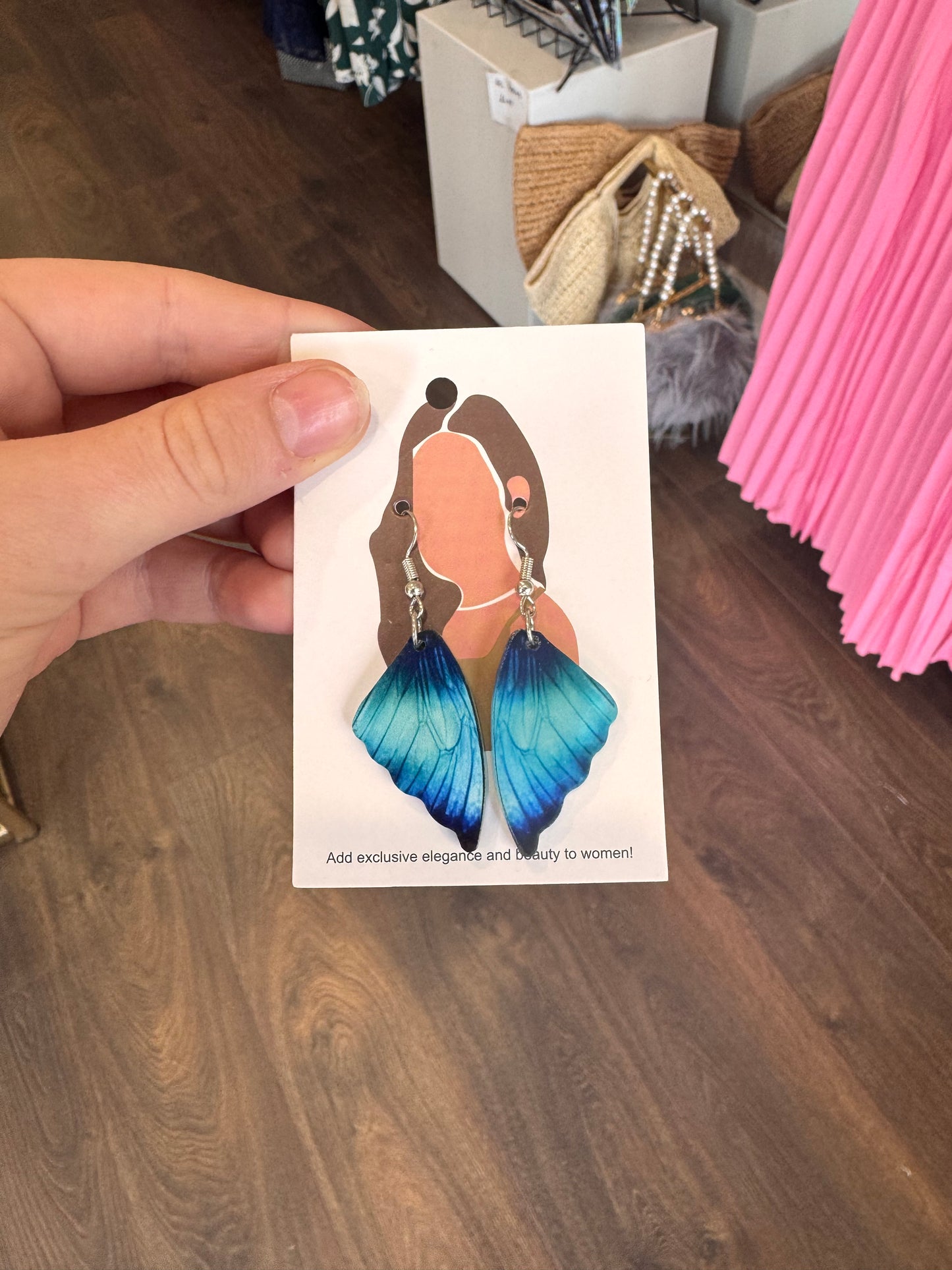 DMB Butterfly Wing Drop Earrings