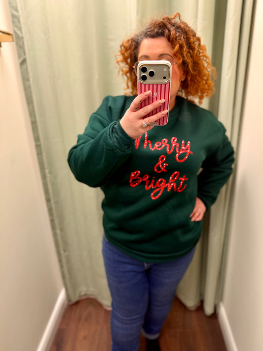 DMB Green Merry & Bright Christmas Sweatshirt