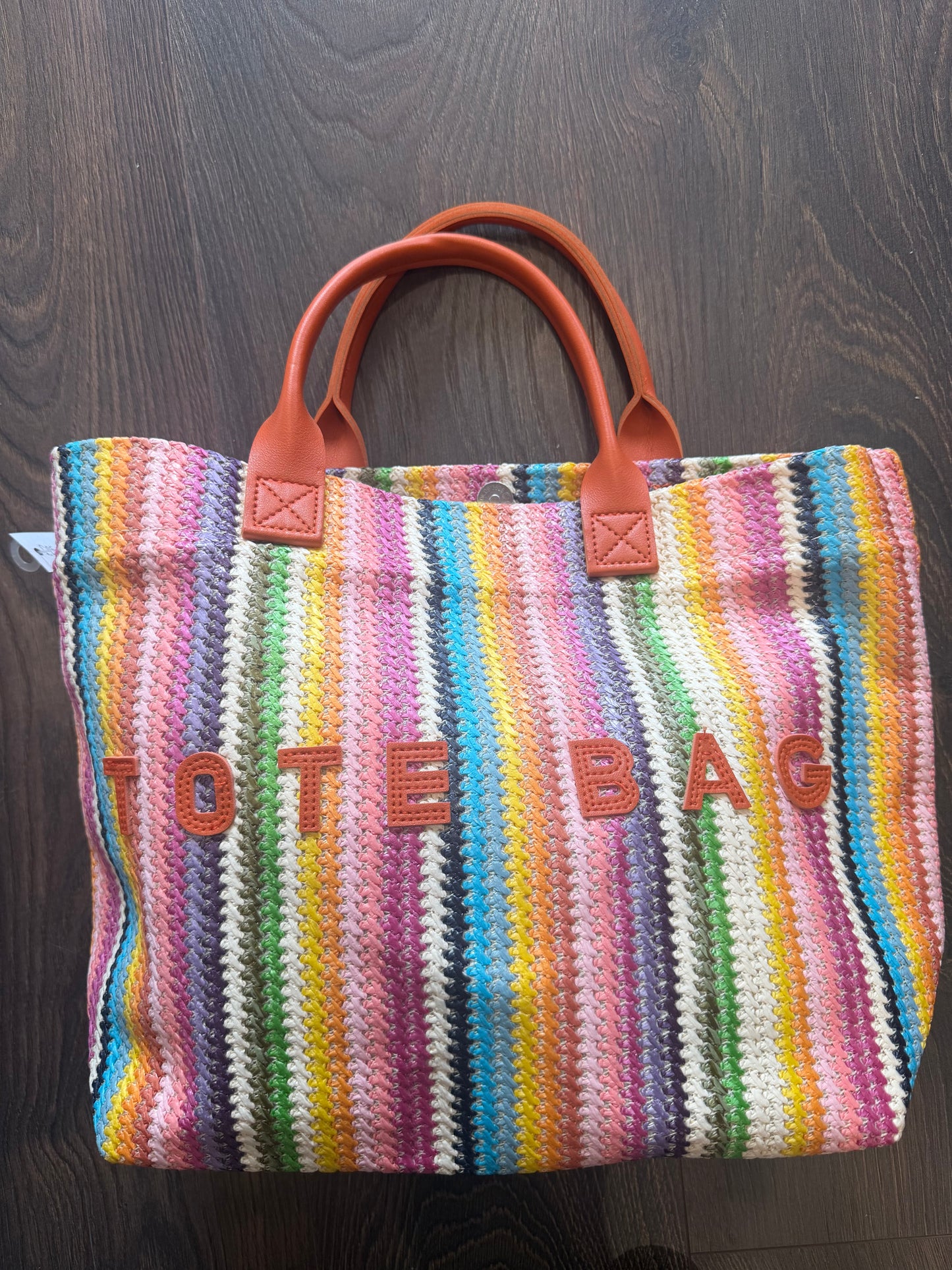 DMB Rainbow / Tan Tote Bag