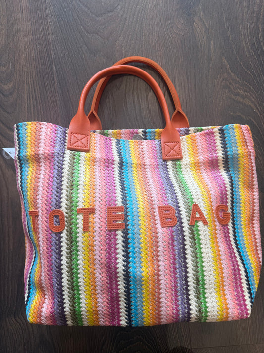 DMB Rainbow / Tan Tote Bag
