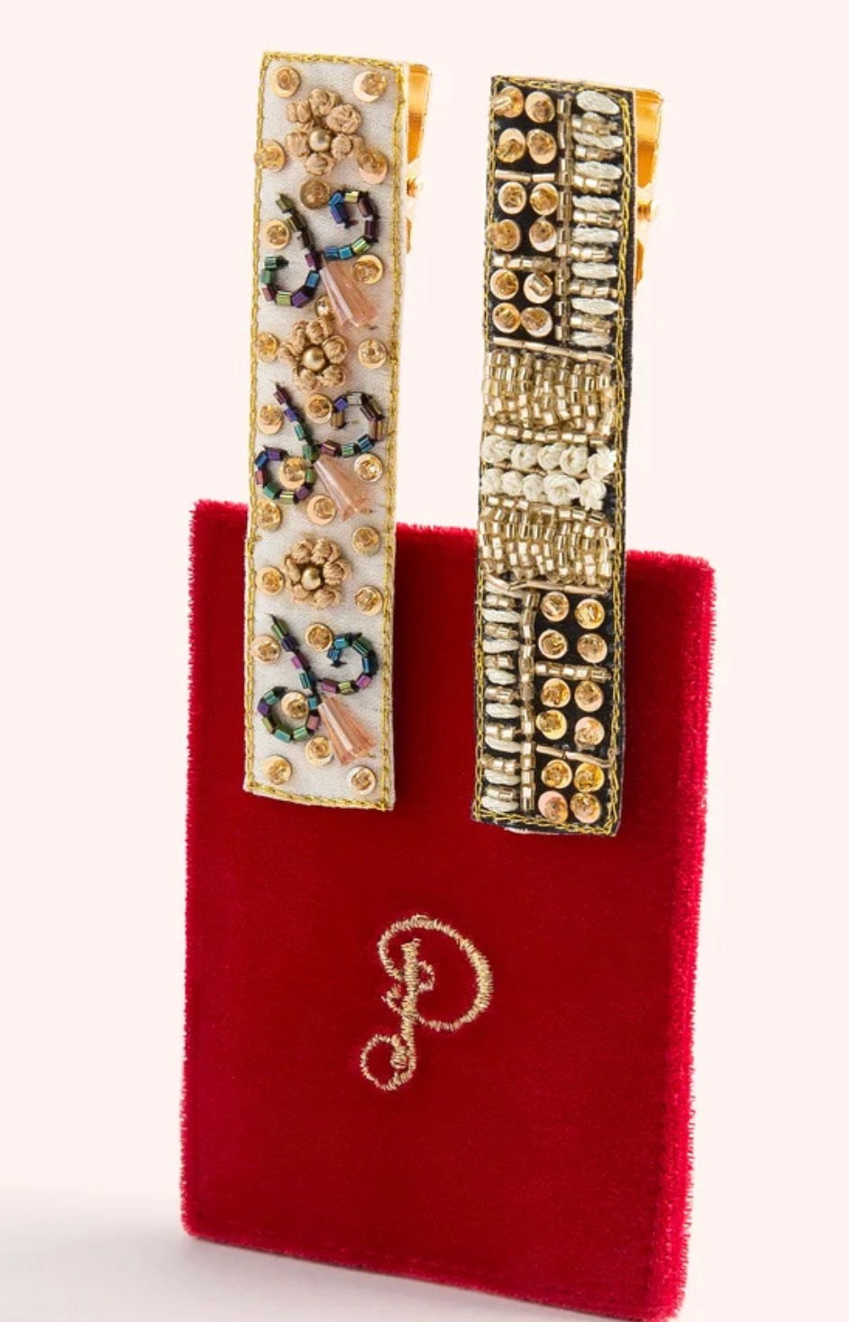 Powder Hairclips - Midnight & Champagne Glamour