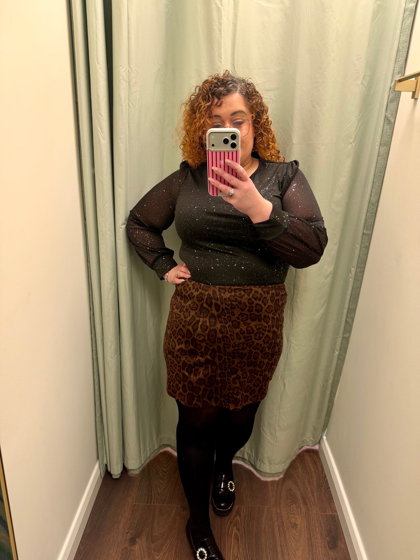 DMB Mini Dark Leopard Skirt