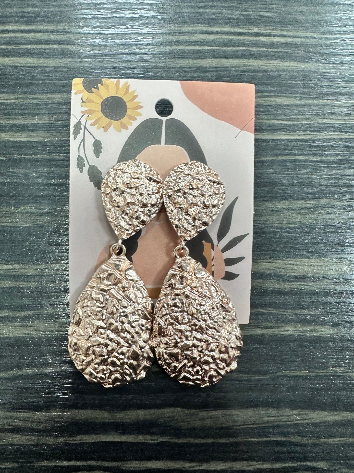 DMB Rose Gold Pendant Earrings