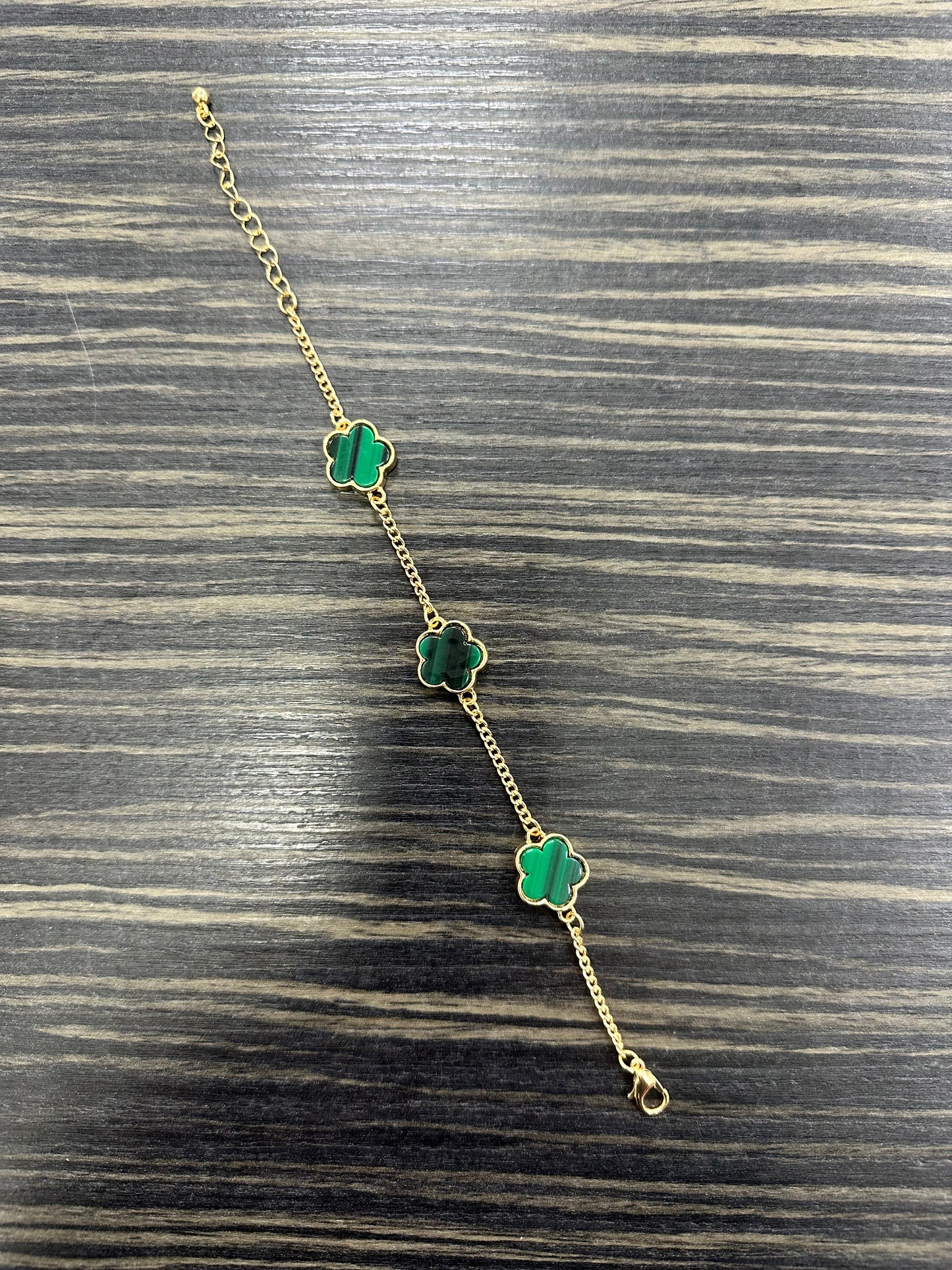 DMB Green 3 Clover Bracelet