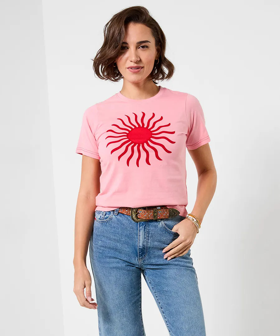 Joe Browns Pink Summer Sun Graphic T-Shirt