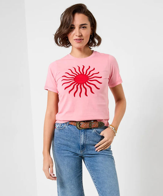 Joe Browns Pink Summer Sun Graphic T-Shirt