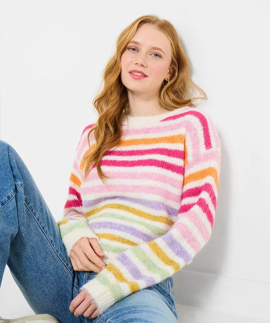 Joe Browns Ella Pink Stripe Jumper