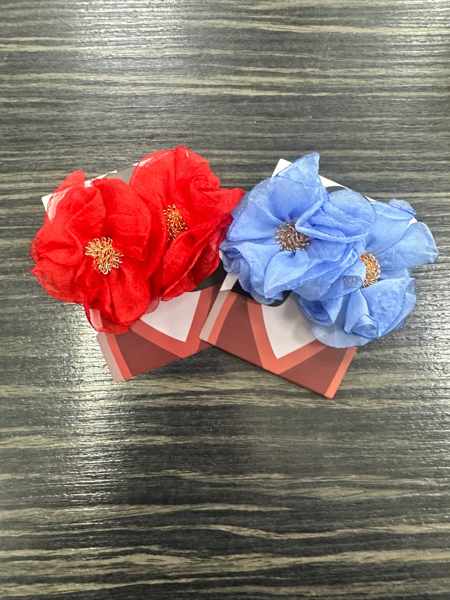 DMB Fabric Flower Earrings