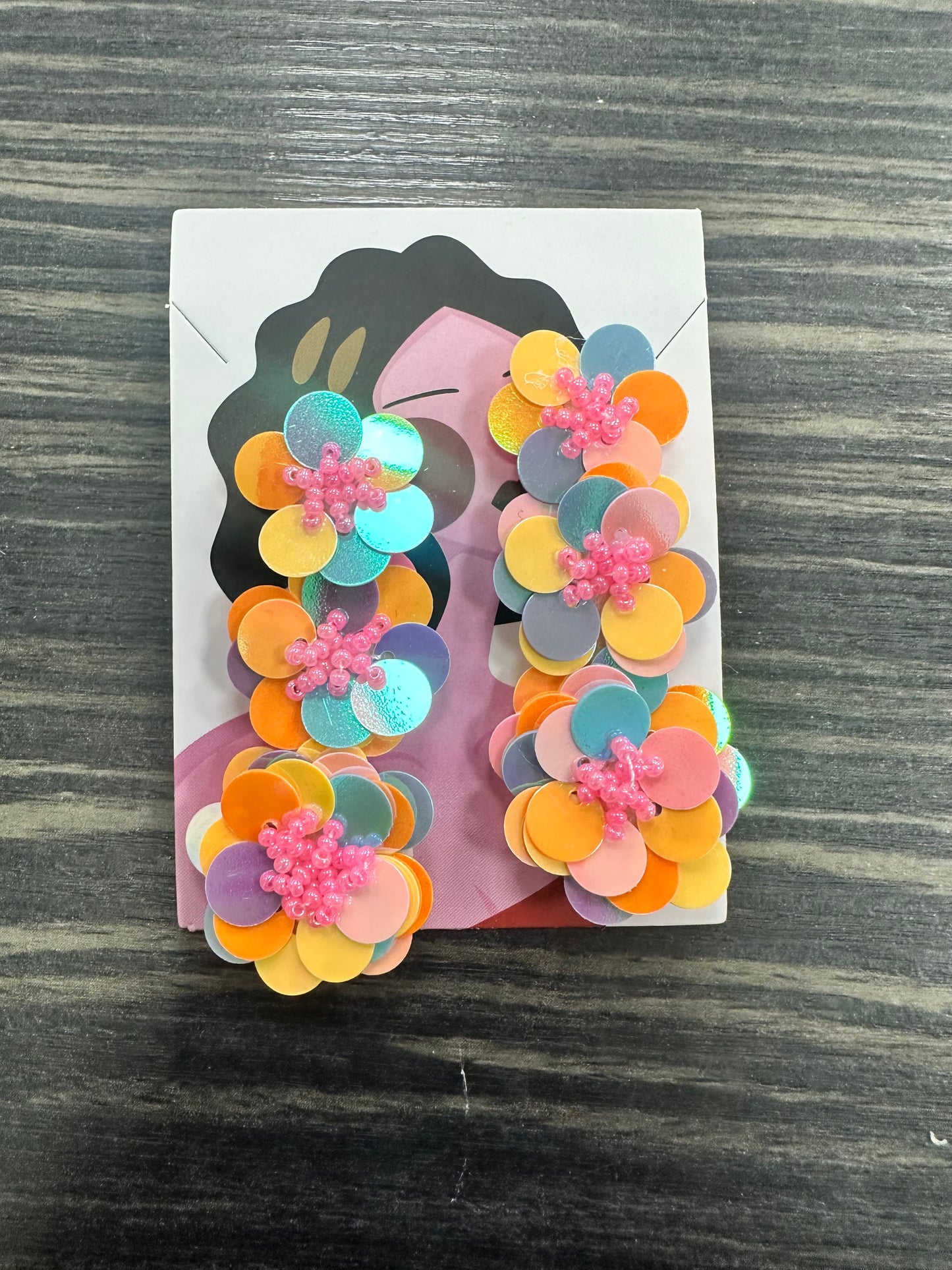 DMB Sequin Flower Earrings