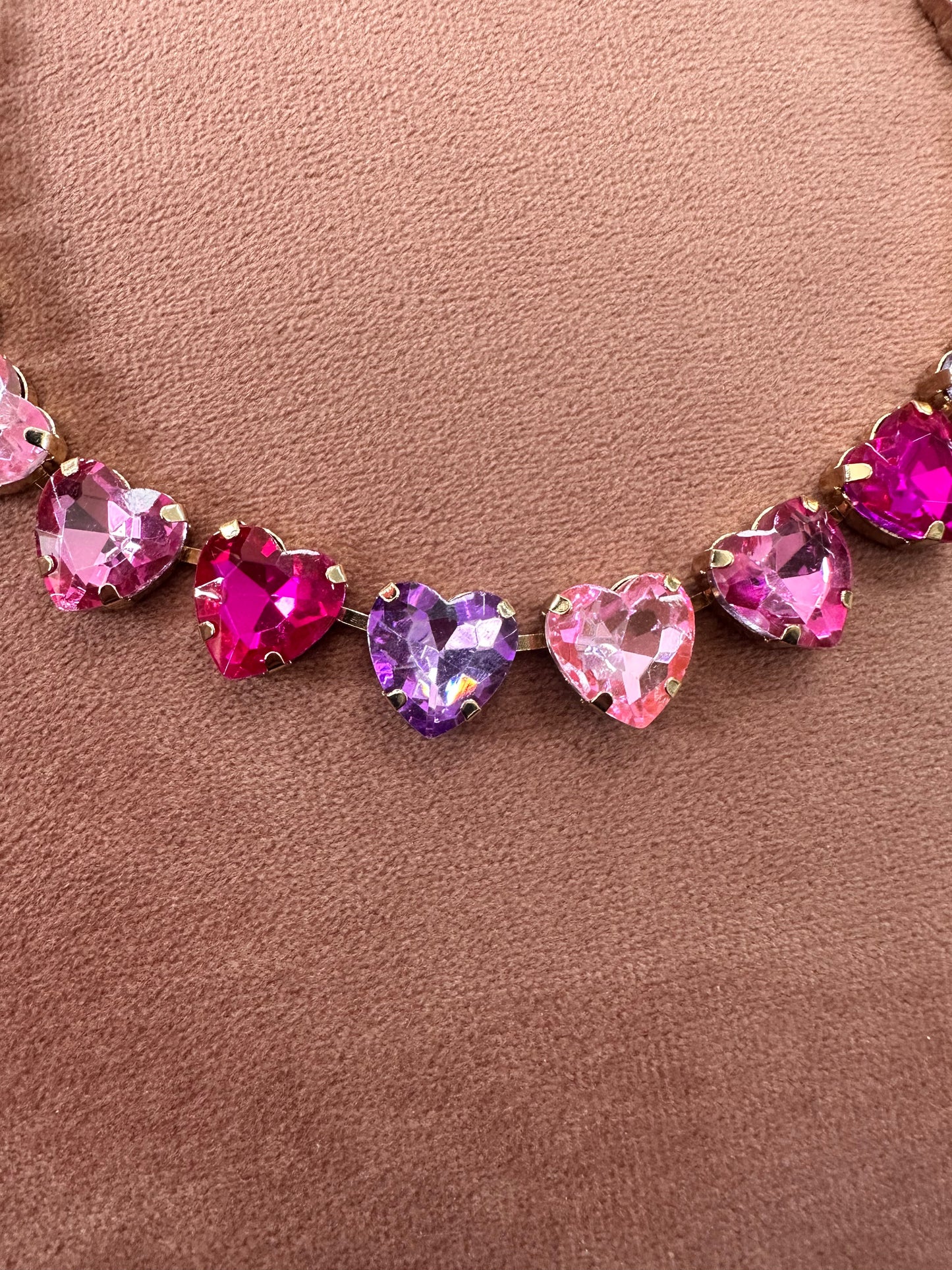 DMB Jewelled Heart Collar Necklace