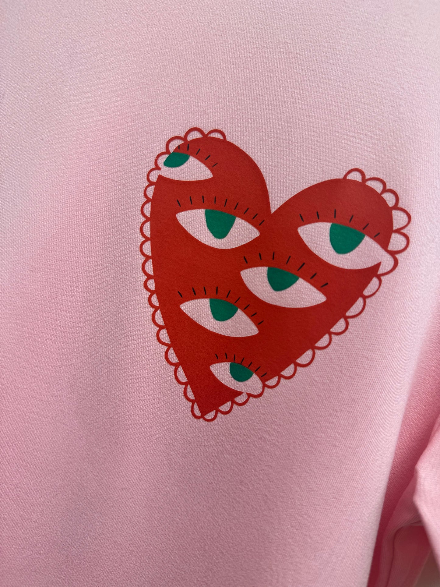 DMB Heart Eye Tee Pink