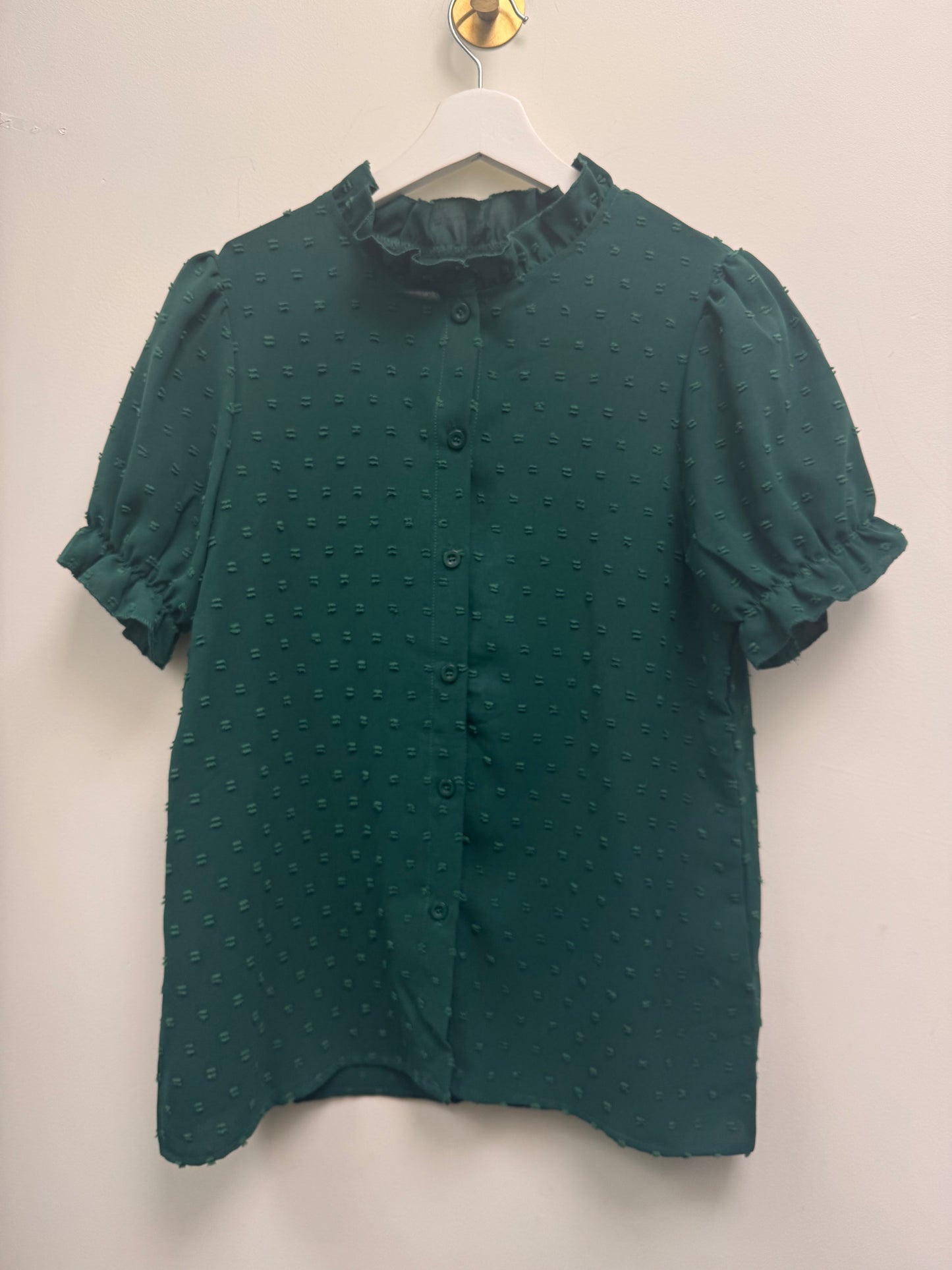 DMB Green Frill Blouse