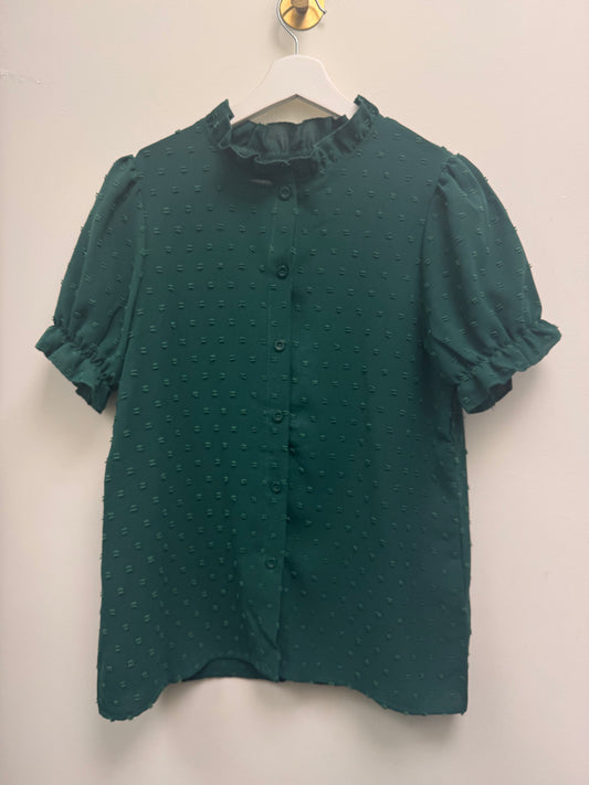 DMB Green Frill Blouse