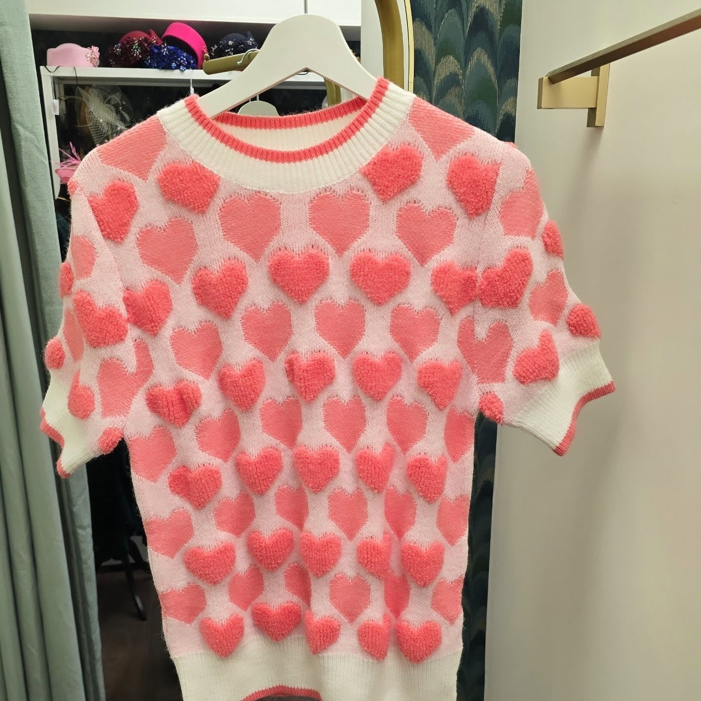 DMB Cosy Pink Short Sleeve Knit