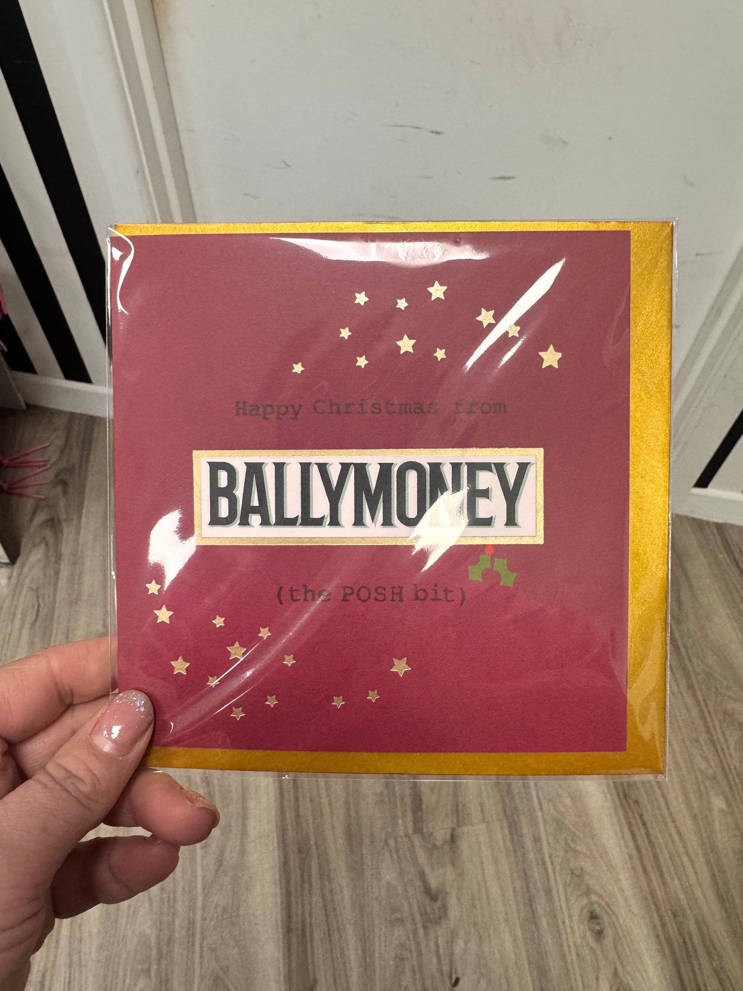 DMB Posh Bit Christmas Card Ballymoney