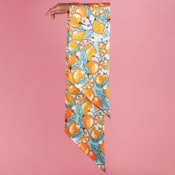 Powder Neck Scarf Citrus Fruit