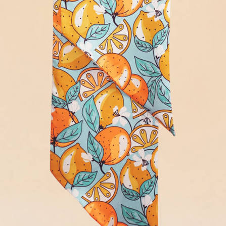 Powder Neck Scarf Citrus Fruit