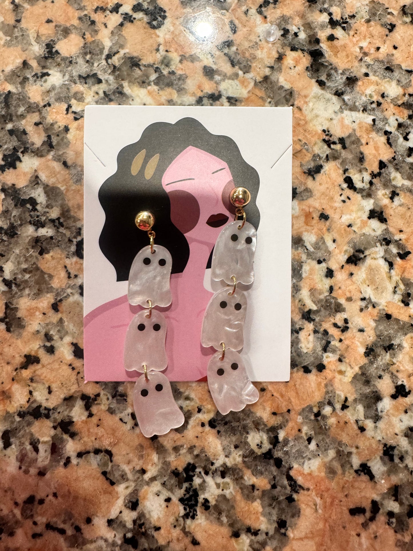 DMB Ghost Dangly Earrings