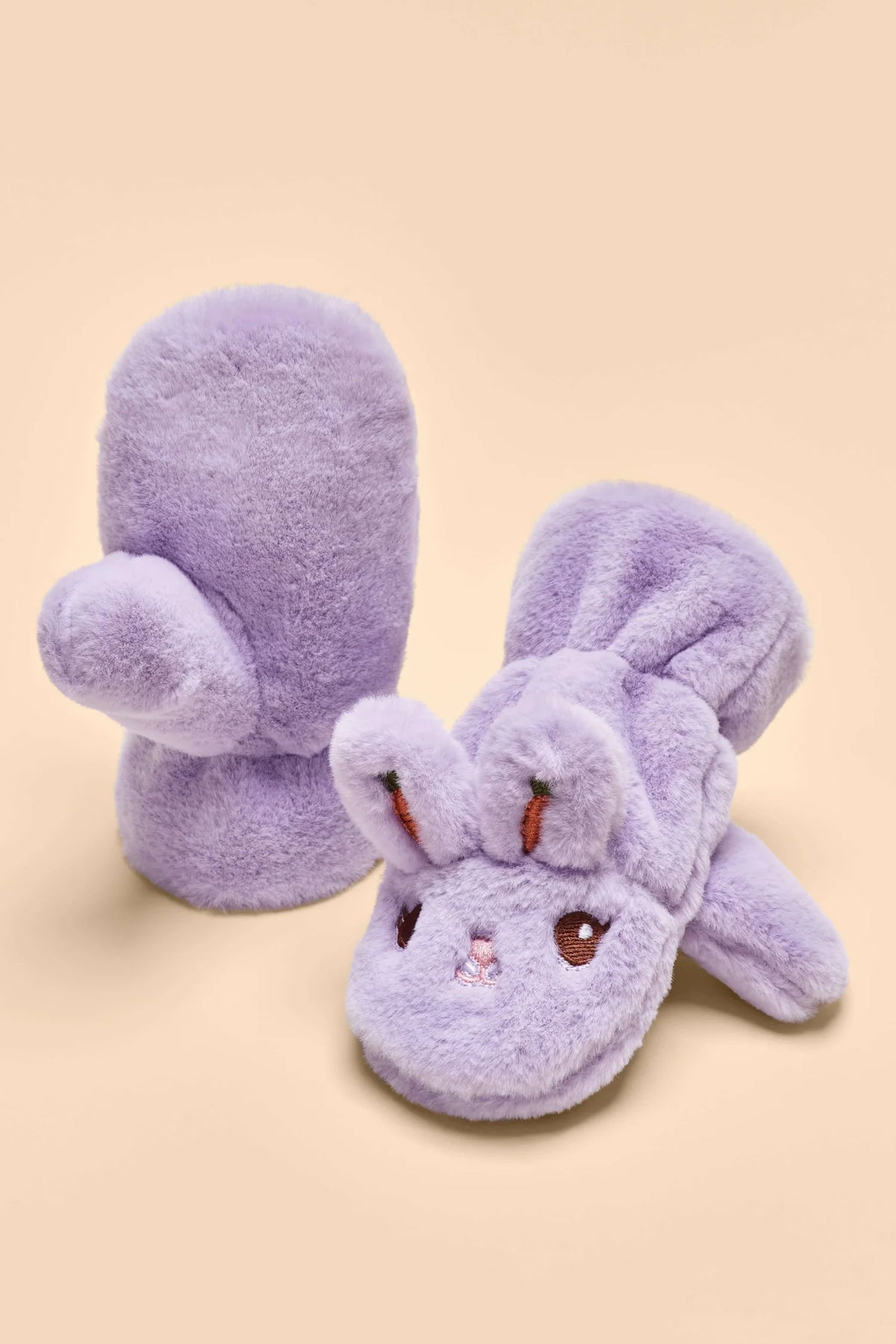 Powder Pals Mittens - Smiling Bunny Lilac