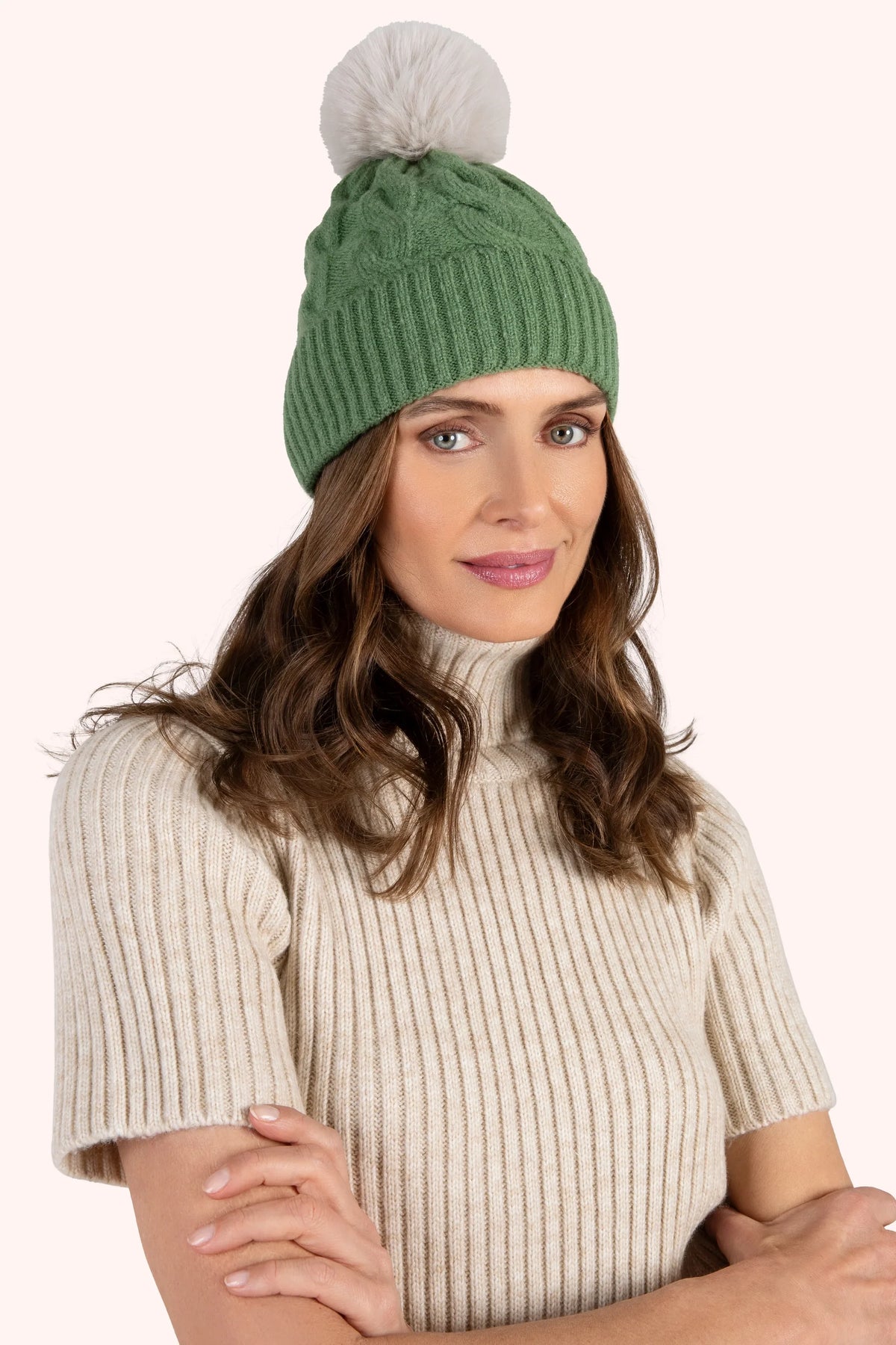 Powder Elise Hat - Sage & Cream